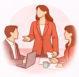 Moderieren und Besprechungen leiten Icon