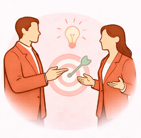 Zielorientiert argumentieren Icon